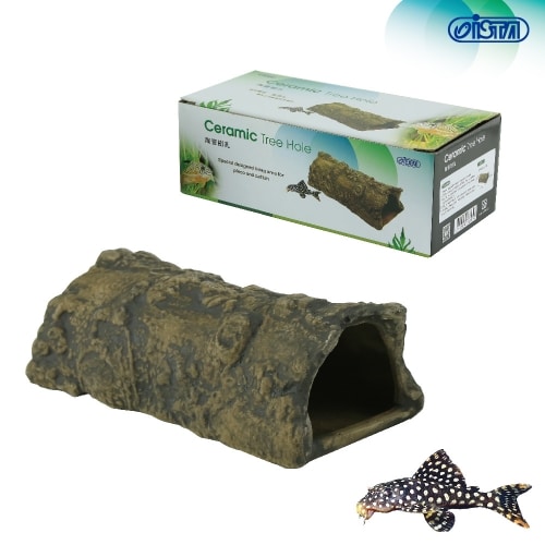 דקורצית קרמית דמוי עץ חלול (17x8x5.5 ס"מ)